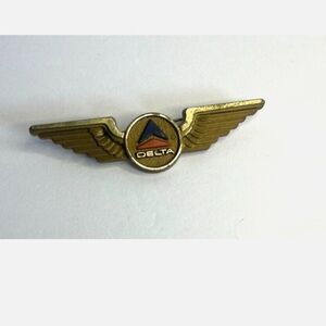 Delta Gold Winged Emblem Pin